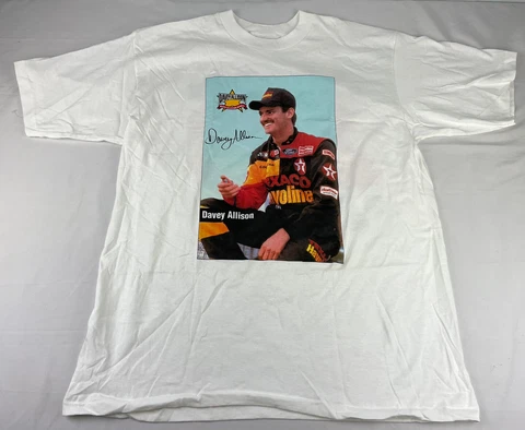 Vtg Holoubek Davey Allison #28 T-Shirt NASCAR Racing Men’s XL Made in USA Cover