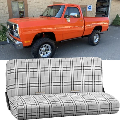 Manta de sillín de banco de camioneta de tamaño completo cubiertas de asiento de auto gris para Dodge W150 W250 Foto 1 de 4