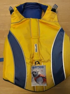 Large Dog Life Jacket in Bright Yellow and Blue - Picture 1 of 3