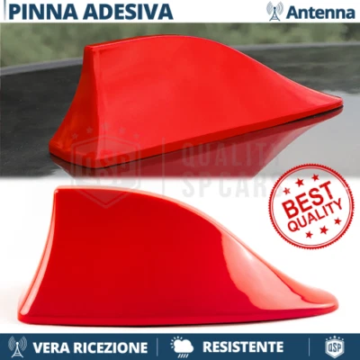 Antenna PINNA DI SQUALO Rossa PER Opel Vectra A-B Vera Ricezione Radio AM-FM-DAB - Immagine 1 di 4