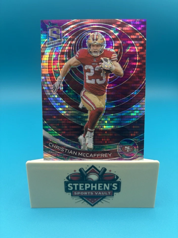 Christian McCaffery 2023 -Panini Spectra Celestial Prizm #85 / 49ers 81/99 - Image 1 of 4