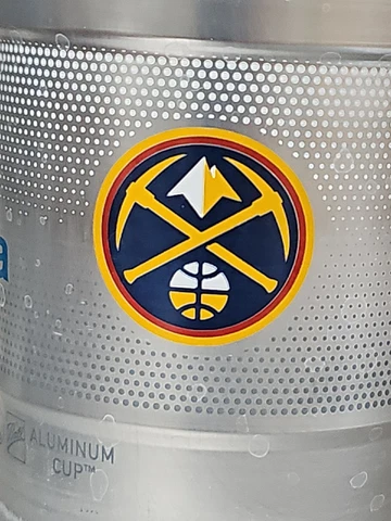 Denver Nuggets Official Ball Arena Playoffs NBA FINALS Metal AL Cup Jokic Small Cover