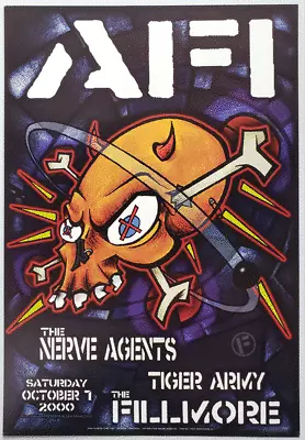 AFI Concert Poster San Francisco 2001 F-423 The Fillmore - Image 1 of 2