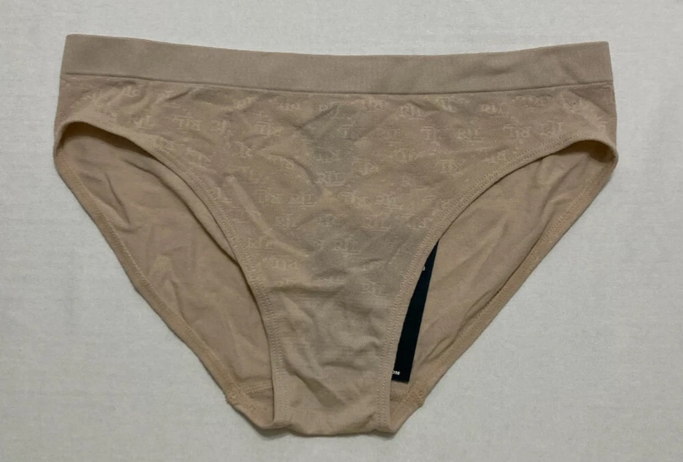 Lauren Ralph Lauren Women's Monogram Mesh Jacquard Bikini Brief Underwear 4L004