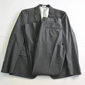 J. Ferrar 40S 30x32 Gray Slim Fit Mens Jacket Pants Suit - Picture 1 of 24