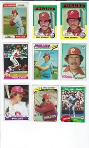 Mike Schmidt Collection 1974-1984 34 Cards