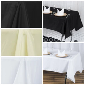 12 pcs 60x126" PREMIUM Polyester RECTANGULAR Tablecloths High Quality Linens - Picture 1 of 69