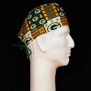 Christmas theme NFL Green Bay Packers Theme Scrub Hat - Picture 1 of 1