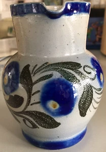 "Jarra francesa de cerámica esmaltada en sal BETSCHDORF SCHMITTER ALSACIA 4-1/2"" - ¡Bonita! - Imagen 1 de 12
