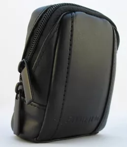 GENUINE FUJIFILM BLACK LEATHER LOOK PU SMALL DIGITAL COMPACT CAMERA CASE/POUCH - Picture 1 of 4