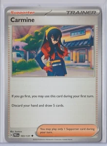 Pokémon 2025 PRISMATIC EVOLUTIONS CARMINE 103/131 MINT Never Played - Picture 1 of 1