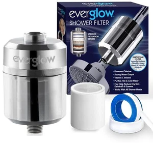 highoutput shower filter reduces chlorine dry skin dandruff eczema heav - Picture 1 of 8