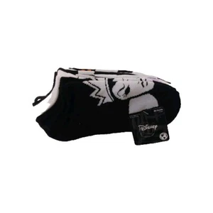 Disney Villans 5 Pairs No Show Socks Black & White Shoe Size 4-10 NWT - Picture 1 of 12