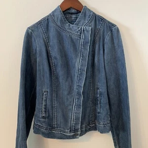 Chaqueta de mezclilla Liverpool talla S bolsillos con botones 100 % algodón nueva con etiquetas - Imagen 1 de 10