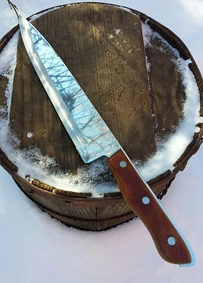 Cuchillo de cubiertos de cocina de chef de acero inoxidable fino molido hueco Maxam Precision  Foto 1 de 4