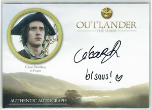 Outlander Season 3 2018 Auto Autograph Card CD Cesar Domboy as Fergus - Picture 1 of 1