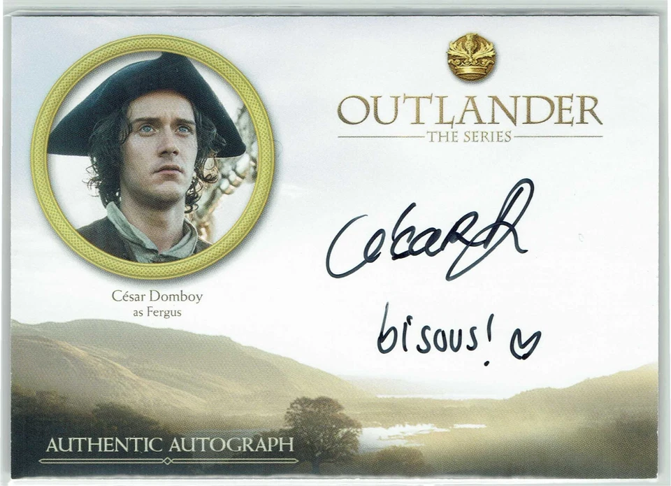 Outlander Season 3 2018 Auto Autograph Card CD Cesar Domboy as Fergus - Image 1 of 1