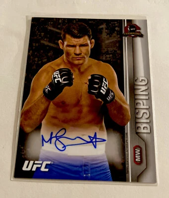 Topps UFC, Autographed, Michael Bisping, Team UFC, # FA-MBI, Near Mint Condition - Image 1 of 4