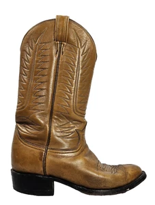 Tony Lama Men's Leather Boots Western Cowboy Brown Size 7.5 EE - Picture 1 of 18