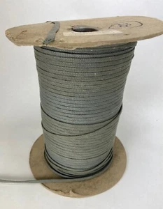 100 Fuß 1/4 Zoll breit LAUBGRÜN geflochtenes Nylon ltgewicht flache Kordel hohler Kern - Bild 1 von 3