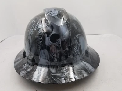 Sombrero duro de ala completa personalizado hidro sumergido, NUEVO PARADISE LOST SKULLS GUNMETAL NUEVO Foto 1 de 4
