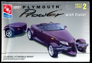 AMT 1997 Plymouth Prowler with Trailer 1:25 Scale Model Kit - New Sealed Box - Picture 1 of 7