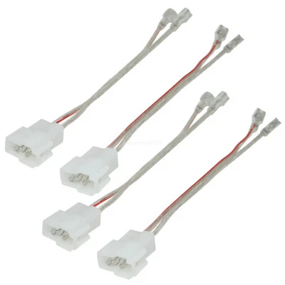 4x Adaptadores de arnés de cables de instalación de altavoces de puerta de coche para Subaru Impreza 1993-2007 Foto 1 de 4