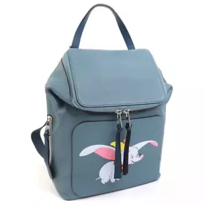 LOEWE Disney Dumbo Collection Goya Backpack Anagram Embossing Carf Blue Auth - Picture 1 of 18