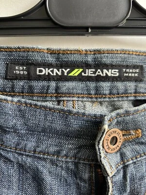 Ladies DKNY Jeans  Size 6 Dark blue Wash Fully Logo’d - Image 1 of 4