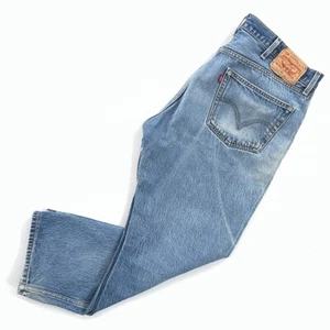 Levis 501 XX Mens Straight Jeans Blue Button Fly Light Wash Denim 40 X 27.5 - Picture 1 of 10
