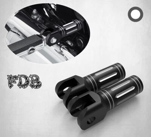 Fit H-D 2007-2017 SOFTAIL Moving Star Contrast Cut Passenger Footpeg Support Kit - Picture 1 of 6
