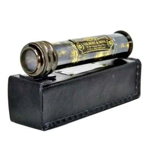 Caleidoscopio Náutico 1895 Gilbert or Sons con Caja de Cuero Negro - Imagen 1 de 6