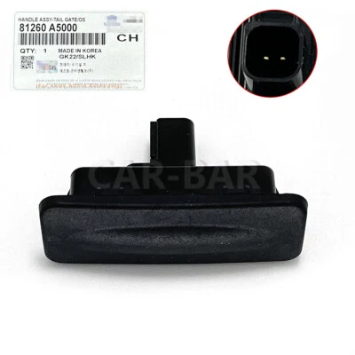 Botón de manija de bloqueo de tapa de maletero hatchback para 13-17 Hyundai Elantra GT 81260-A5000 Foto 1 de 4