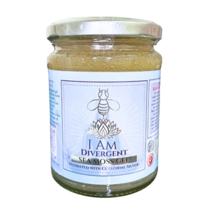 Seamoss Gel 30% OFF RRP- ORGANIC ZANZIBARI SILVER SEAMOSS GEL 300ml VEGAN - Picture 1 of 3