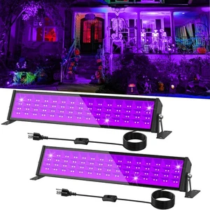 72W LED Black Light Bar, Blacklight Bars with Plug and Switch Light Up 22x22f... - Picture 1 of 7