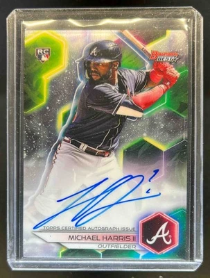 2023 Bowman's Best Michael Harris II Auto Rookie RC #B23-MH Braves - Image 1 of 2