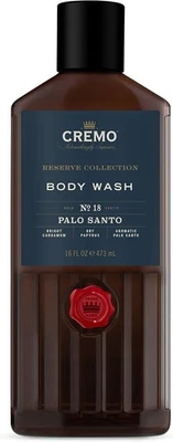 Cremo Reserve Collection Palo Santo Body Wash for Men, Luxury Shower Gel 473 ml