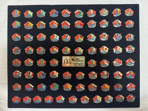 McDonald’s 40th Anniversary 78 Country Flag Set On Backer Board - Picture 1 of 6