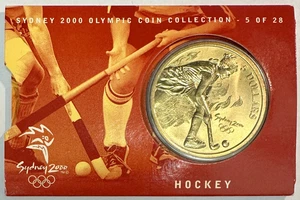 AUSTRALIE - 5 DOLLARS en AL-ZN-BRONZE - J.O DE SYDNEY 2000 // COIN CARD - Picture 1 of 2