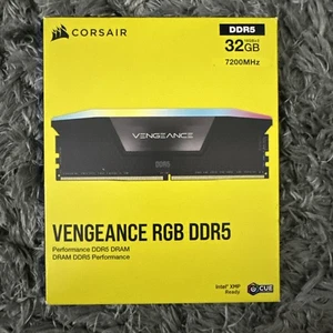 CORSAIR - VENGEANCE RGB 32GB (2x16GB) DDR5 7200MHz C34 UDIMM Desktop Memory -... - Picture 1 of 3