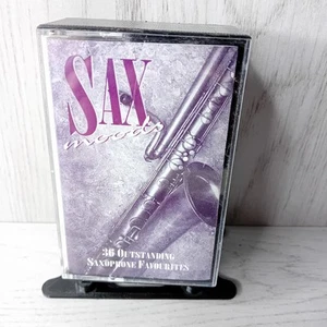 SAX MOODS 30 HITS CASSETTE TAPE ALBUM - RARE RETRO MUSIC - DOUBLE TAPE - Picture 1 of 5