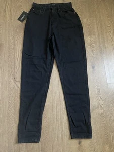 PrettyLittleThing Black Mom Jeans, UK 10 Women's Fashion New With Tags - Picture 1 of 11