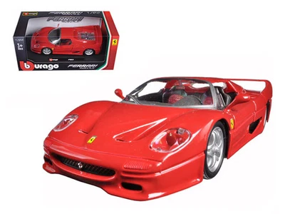Carro modelo Ferrari F50 vermelho fundido em escala 1/24 por Bburago - Imagem 1 de 3