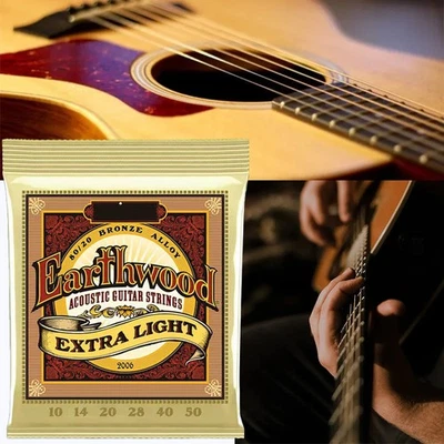 Ernie Ball Earthwood Medium Light Bronze Acoustic Guitar Strings 2006【10—50】