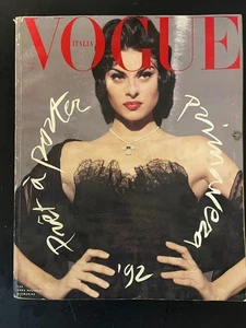 VOGUE Magazine Italia March 1992 MAGALI AMADEI Karen Mulder LINDA EVANGELISTA - Picture 1 of 4