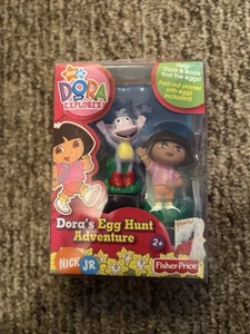 Nick Jr. 2005 Dora The Explorer & Boots 3" Figures & Egg Hunt Adventure Playset - Picture 1 of 3