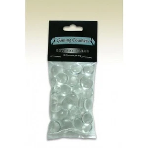 Glass Gaming Counters - Crystal Clear - Picture 1 of 1