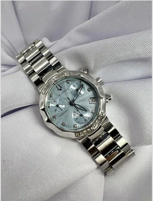 Classy Elegant Bulova Accutron Chronograph 25 Genuine Diamonds Women’s Watch - Image 1 of 4