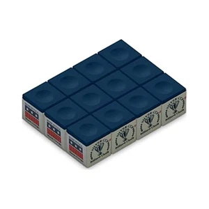 Billiard Chalk, 12 Piece Set, Reduces Slippage, Increases Cue Tip Control - Picture 1 of 1