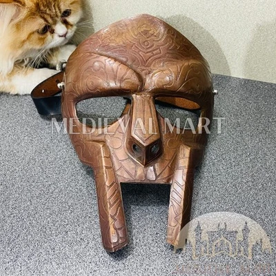 MEDIEVALMART MF DOOM 疯狂恶棍蚀刻“青铜”面膜 - 万圣节礼物 — 第 1/4 张图片